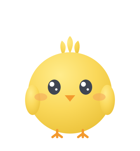 Goldie the chirpy chick