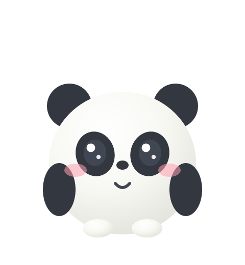 Tofu the sleepy panda